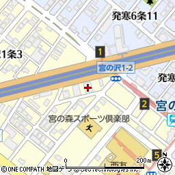 アート引越センター 札幌西支店周辺の地図