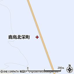 北海道夕張市鹿島北栄町周辺の地図
