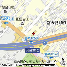 札幌トヨペットマックスパーク宮の沢周辺の地図