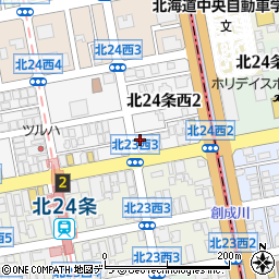 クリスタル北２４条周辺の地図