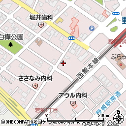 北海道江別市野幌町59-11周辺の地図