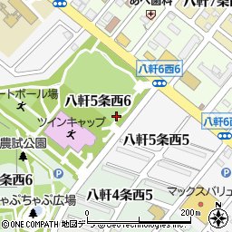 北海道札幌市西区八軒５条西周辺の地図