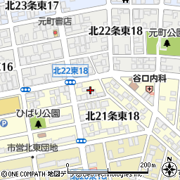 北海道札幌市東区北２１条東18丁目3周辺の地図