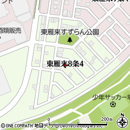 北海道札幌市東区東雁来８条4丁目周辺の地図
