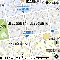 札幌市・社会福祉協議会　東ヘルパーセンター周辺の地図