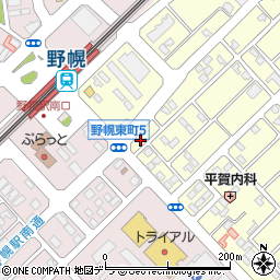 北海道江別市野幌東町6-8周辺の地図