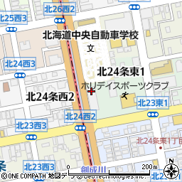 社団法人札幌地方自動車整備振興会　予備検査場周辺の地図