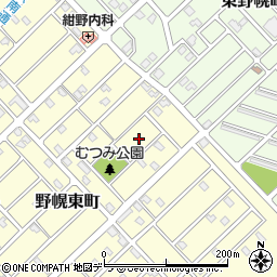 北海道江別市野幌東町38周辺の地図