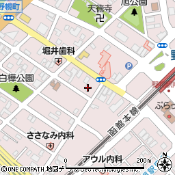 北海道江別市野幌町58-2周辺の地図