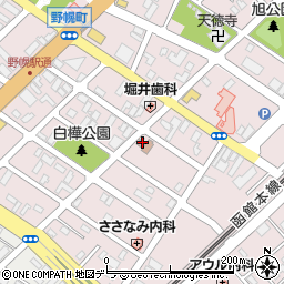 江別市　野幌・老人憩の家周辺の地図