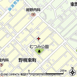 北海道江別市野幌東町37-10周辺の地図