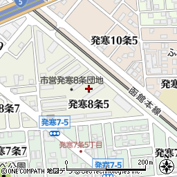 北海道札幌市西区発寒８条5丁目周辺の地図