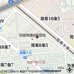 北海道札幌市西区発寒８条5丁目2周辺の地図