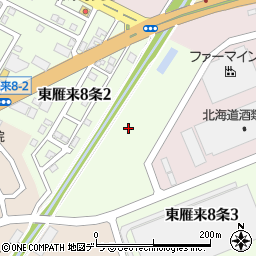 北海道札幌市東区東雁来８条3丁目1周辺の地図