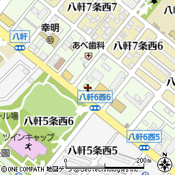 セブンイレブン札幌八軒６条西店周辺の地図