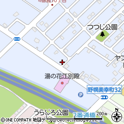 北海道江別市野幌美幸町12-7周辺の地図