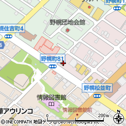 ファミリーマート江別白樺通店周辺の地図