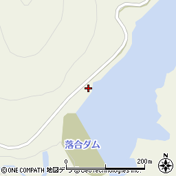 赤井川村役場　落合ダム周辺の地図