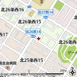 ビックリッキー北２６条店周辺の地図