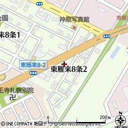 １００円レンタカー　札幌東店周辺の地図