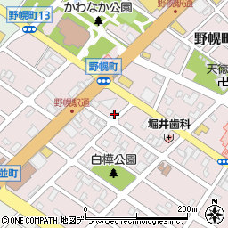 北海道江別市野幌町56-2周辺の地図