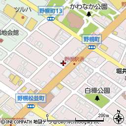 北海道江別市野幌町76-10周辺の地図
