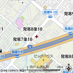 北海道札幌市西区発寒８条10丁目1周辺の地図