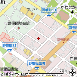 北海道江別市野幌町78-4周辺の地図