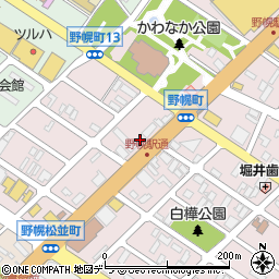 北海道江別市野幌町76-29周辺の地図