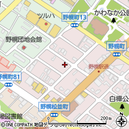 北海道江別市野幌町78-17周辺の地図