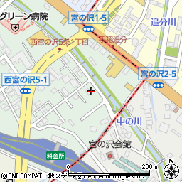 北海道札幌市手稲区西宮の沢５条1丁目3周辺の地図