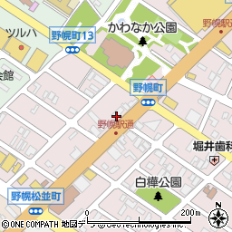 北海道江別市野幌町76-4周辺の地図