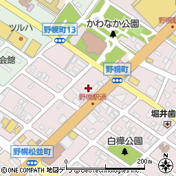 北海道江別市野幌町76周辺の地図