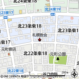 札幌教会周辺の地図