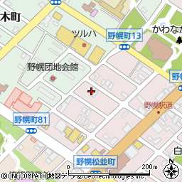 北海道江別市野幌町78-12周辺の地図