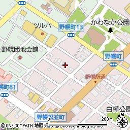 北海道江別市野幌町77-4周辺の地図