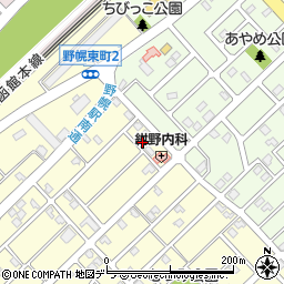 北海道江別市野幌東町19-7周辺の地図