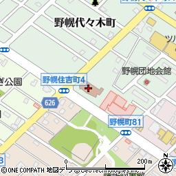 江別市役所　江別市消防本部指令課周辺の地図