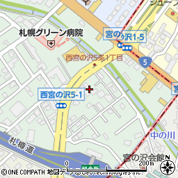 石上車輌株式会社　宮の沢店周辺の地図