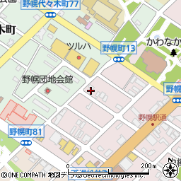 北海道江別市野幌町77-9周辺の地図