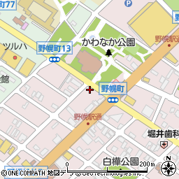 北海道江別市野幌町76-18周辺の地図