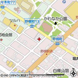 北海道江別市野幌町75-2周辺の地図
