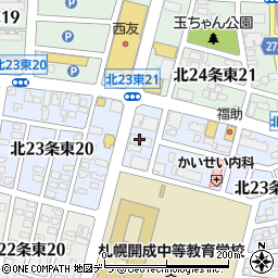 株式会社オーテック　管材事業本部・札幌支店周辺の地図