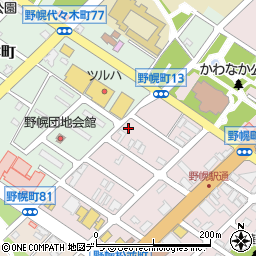 北海道江別市野幌町77-10周辺の地図