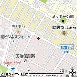 東亜グラウト工業株式会社　札幌支店周辺の地図