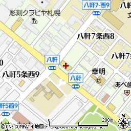ＢＩＧ　Ｍ　ＯＮＥ札幌八軒店周辺の地図