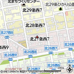 北海道札幌市北区北２７条西7丁目3周辺の地図