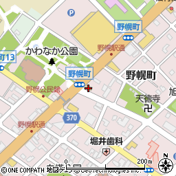 すき家１２号江別野幌店周辺の地図