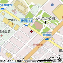 北海道江別市野幌町75-15周辺の地図
