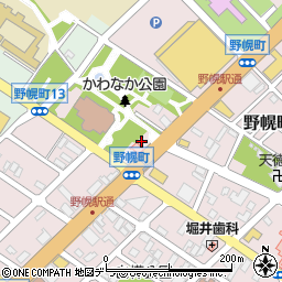 北海道江別市野幌町13-21周辺の地図